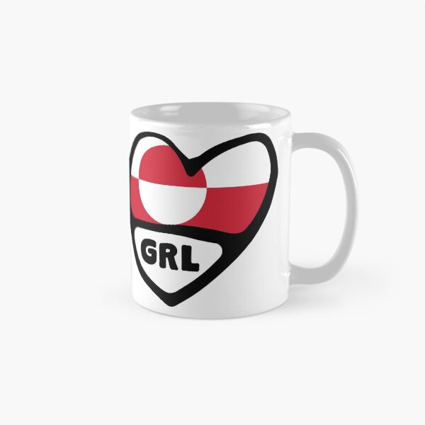 Item preview, Greenland Country Code Flag Heart designed and sold by Celticana.