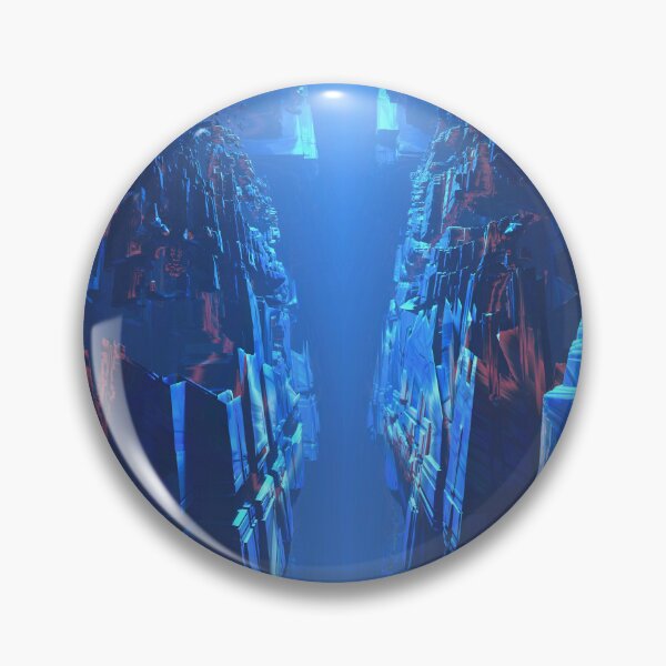 Item preview, Folding Space Gorge - Fractal Landscapes designed and sold by sbartinspace.
