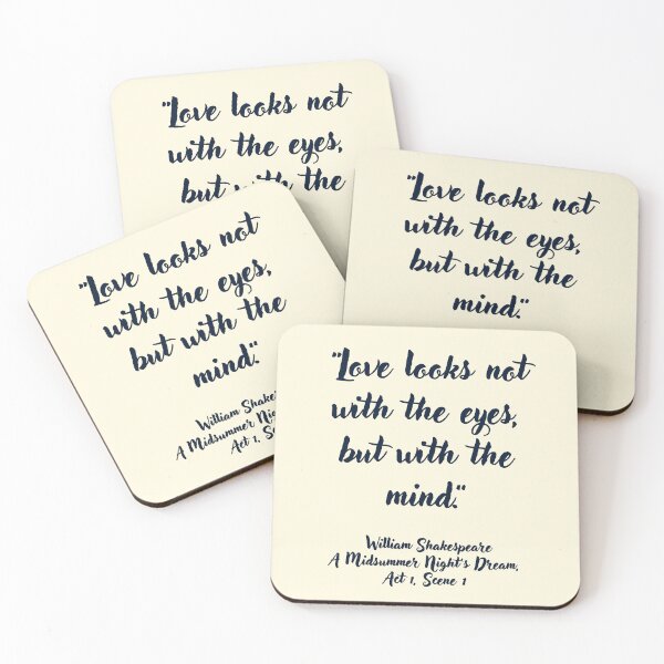 Item preview, Lit Shakespeare Quote from A Midsummer Night’s Dream designed and sold by CharlottePlaceArt.