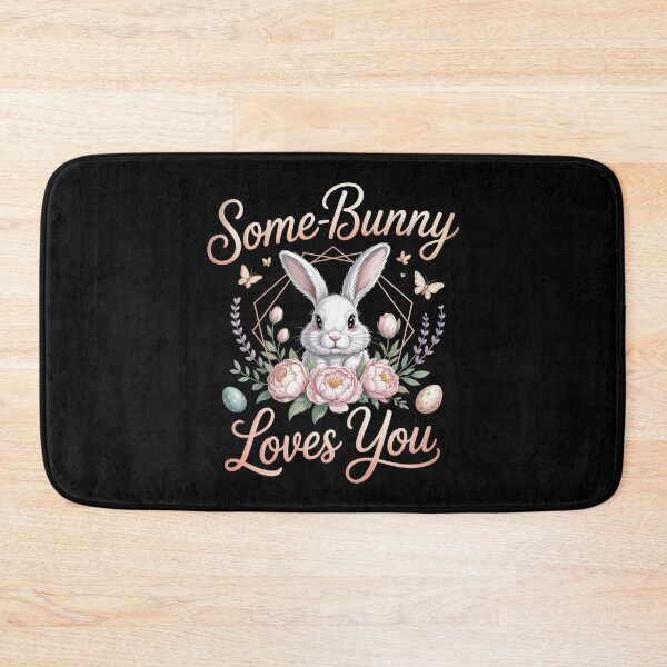 Item preview, Some-Bunny Loves You — Floral Easter Tee V12 designed and sold by DarylWelsh2024.