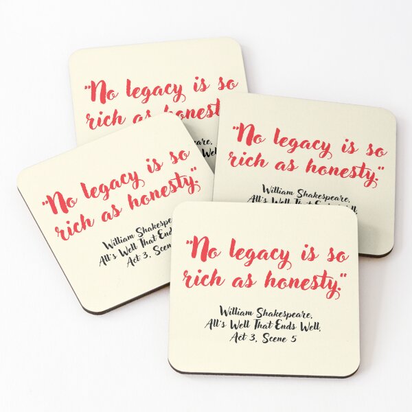 Item preview, Cool Shakespeare Quote from Alls Well That Ends Well designed and sold by CharlottePlaceArt.