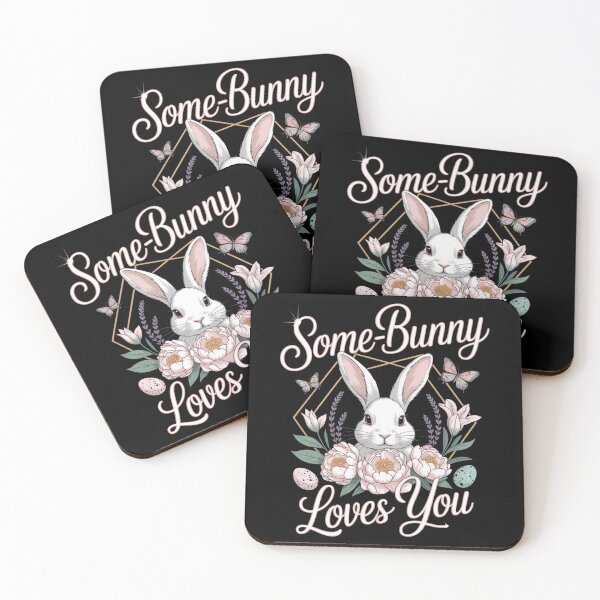 Item preview, Some-Bunny Loves You — Floral Easter Tee V14 designed and sold by DarylWelsh2024.