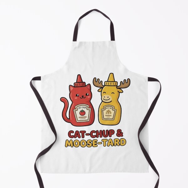 Item preview, Cat-chup & Moose-tard – Funny Food Pun Animal Design designed and sold by aiqdelicia.