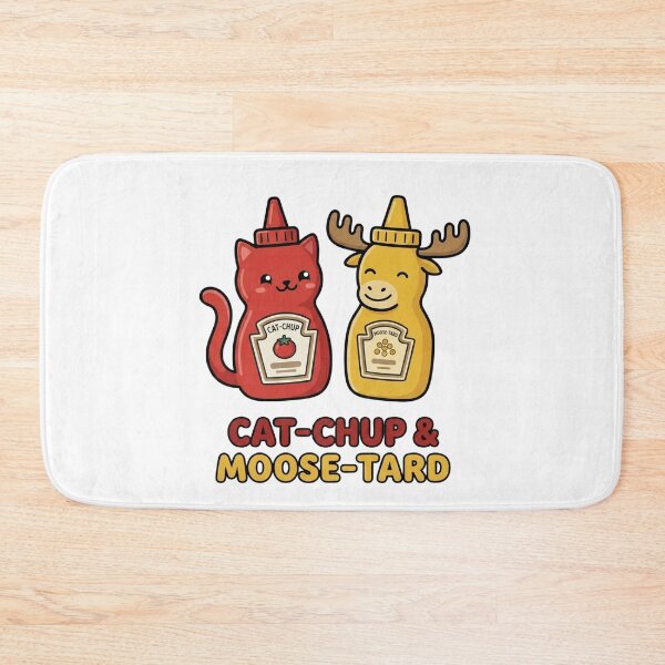 Item preview, Cat-chup & Moose-tard – Funny Food Pun Animal Design designed and sold by aiqdelicia.