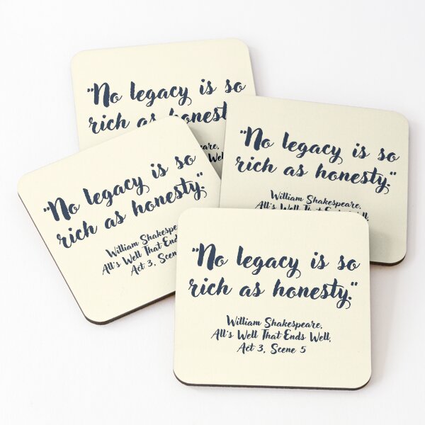 Item preview, Cool Shakespeare Quote from Alls Well That Ends Well designed and sold by CharlottePlaceArt.