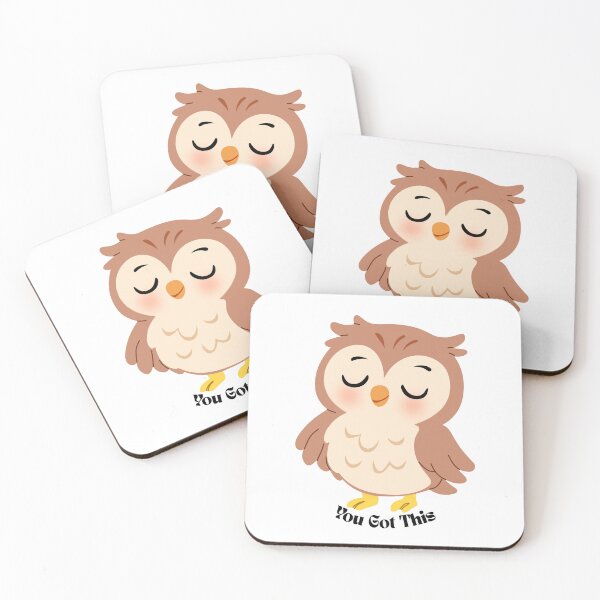 Item preview, Cute "You Got This" Motivational Owl Sticker designed and sold by Saroj Snehi.