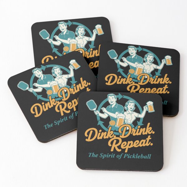 Artikelvorschau, Pickleball Dink Drink Repeat Lustiger Spieler entworfen und verkauft von LuminOrb.
