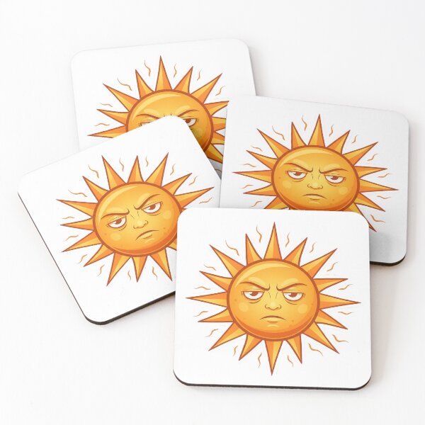 Item preview, Unbothered Sun Cartoon | Moody Aesthetic Design designed and sold by DesignNovaCo.