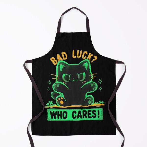 Item preview, Bad Luck Who Cares Black Cat Aesthetic Neon Green designed and sold by haitrieuic96.