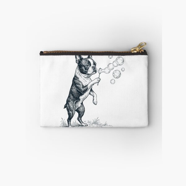 Item preview, Vintage Boston Terrier Blowing Bubbles Dog Mom Dad Lover designed and sold by DoodleTortle.
