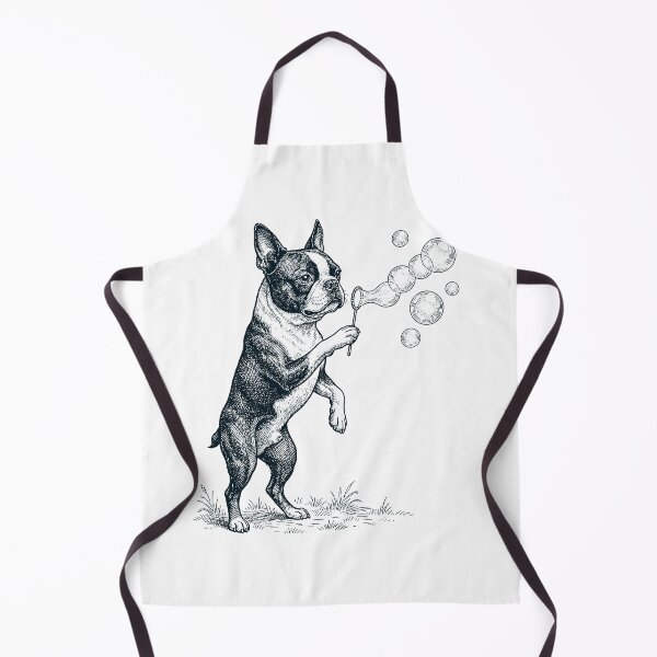 Item preview, Vintage Boston Terrier Blowing Bubbles Dog Mom Dad Lover designed and sold by DoodleTortle.