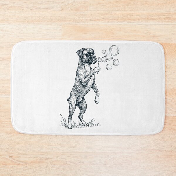 Item preview, Vintage Boxer Dog Blowing Bubbles Dog Mom Dad Lover designed and sold by DoodleTortle.