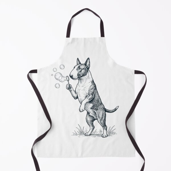 Item preview, Vintage Bull Terrier Blowing Bubbles Dog Mom Dad Lover designed and sold by DoodleTortle.