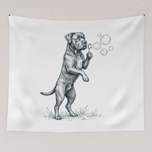 Item preview, Vintage Cane Corso Blowing Bubbles Dog Mom Dad Lover designed and sold by DoodleTortle.
