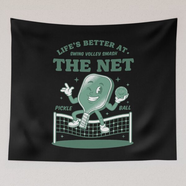 Artikelvorschau, Pickleball Funny Player Lifes Better At The Net entworfen und verkauft von LuminOrb.