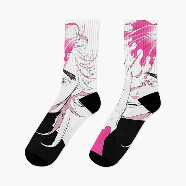 Item preview, Douma Demon Slayer Pink Minimalist Portrait designed and sold by mildaclairmo.