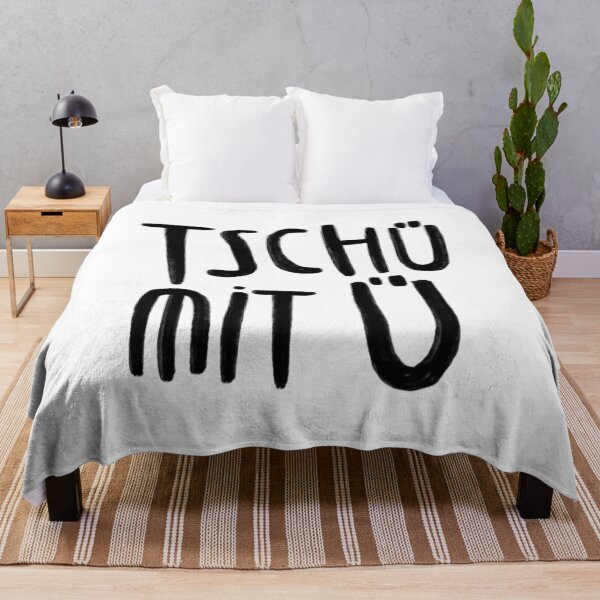 Item preview, Saying goodbye in a funny way: "Tschau" with "au", "Tschü" with "Ü". designed and sold by badlydrawnbabe.
