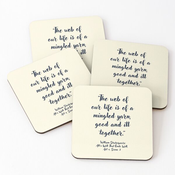 Item preview, Dope Shakespeare Quote from Alls Well That Ends Well designed and sold by CharlottePlaceArt.