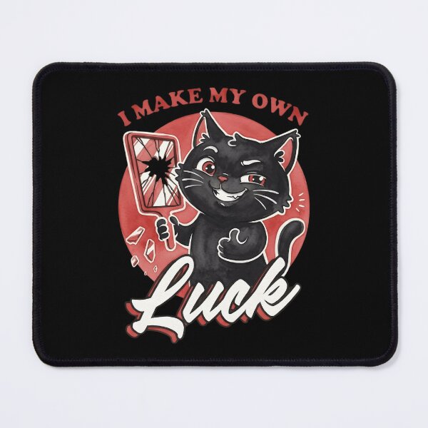 Item preview, I Make My Own Luck Black Cat Broken Mirror Quote designed and sold by haitrieuic96.