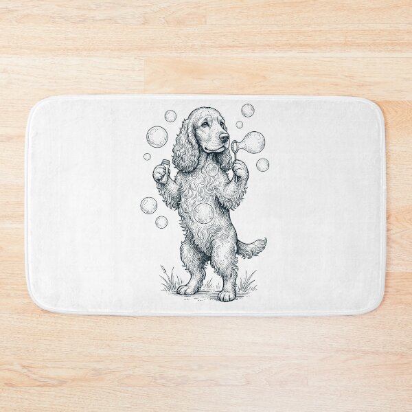 Item preview, Vintage Cocker Spaniel Blowing Bubbles Dog Mom Dad Lover designed and sold by DoodleTortle.