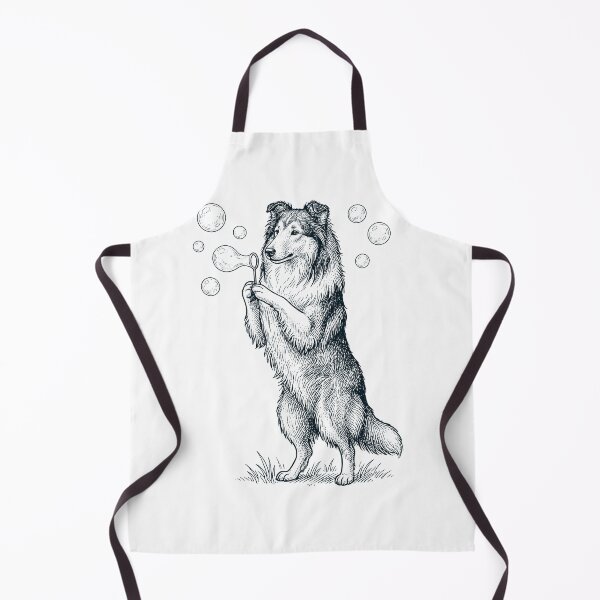Item preview, Vintage Collie Blowing Bubbles Dog Mom Dad Lover designed and sold by DoodleTortle.