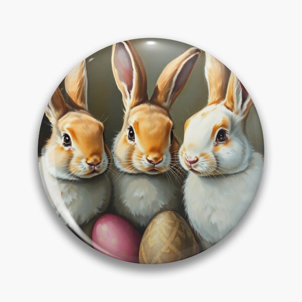 Item preview, Easter Bunny with eggs. designed and sold by oldMastersofart.