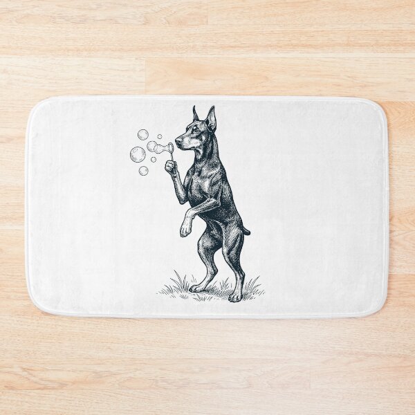 Item preview, Vintage Doberman Pinscher Blowing Bubbles Dog Mom Dad Lover designed and sold by DoodleTortle.