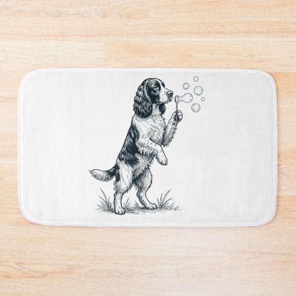 Item preview, Vintage English Springer Spaniel Blowing Bubbles Dog Mom Dad Lover designed and sold by DoodleTortle.
