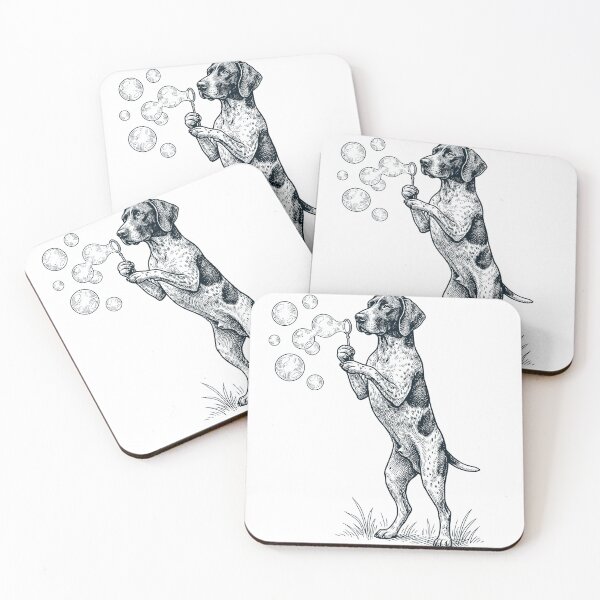 Item preview, Vintage German Shorthaired Pointer Blowing Bubbles Dog Mom Dad Lover designed and sold by DoodleTortle.