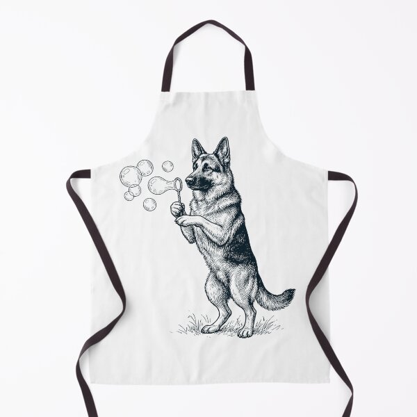 Item preview, Vintage German Shepherd Blowing Bubbles Dog Mom Dad Lover designed and sold by DoodleTortle.
