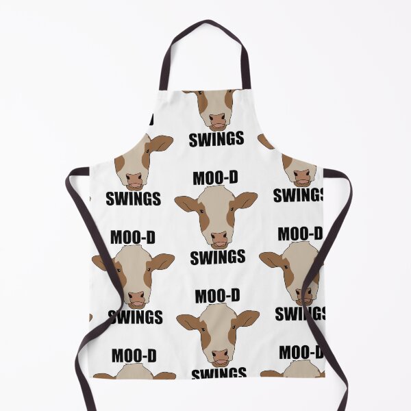 Item preview, “Moo-d Swings” Funny Cow Pun Farm designed and sold by AngelrayByMadi.