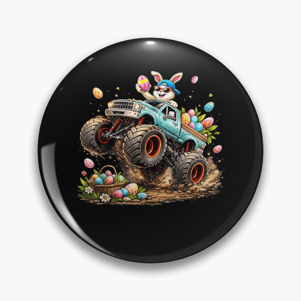 Item preview, Happy Easter Bunny Monster Truck Easter Eggs Rabbit Kids Boy  designed and sold by Juansustait.