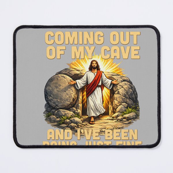 Item preview, Coming Out of My Cave the Jesus Resurrection Easter designed and sold by GreggRoss.