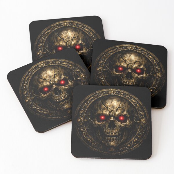 Item preview, Cursed Golden Skull , Ancient Dark Emblem of Doom designed and sold by aminz4.