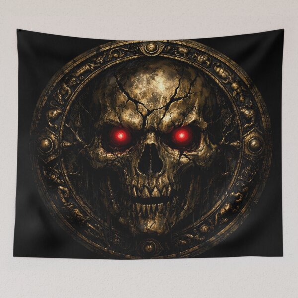 Item preview, Cursed Golden Skull , Ancient Dark Emblem of Doom designed and sold by aminz4.