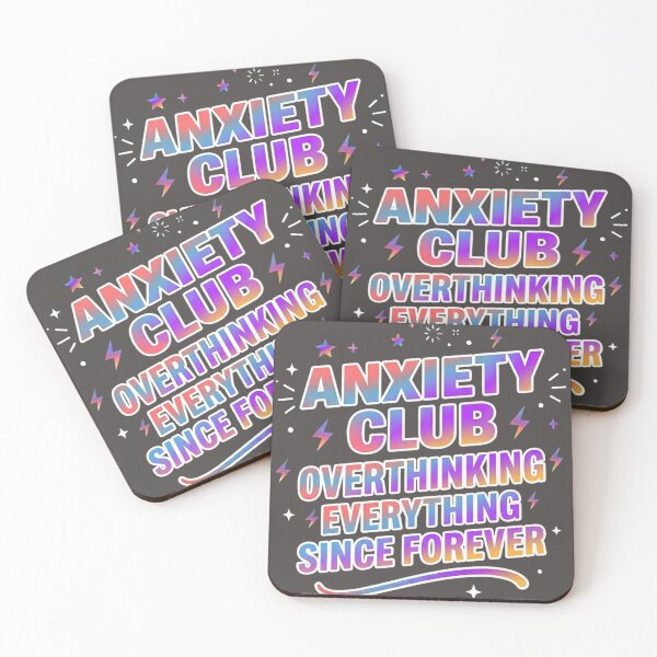 Item preview, Anxiety Club – Overthinking Everything Since Forever Funny Shirt designed and sold by SarcasmThreads.