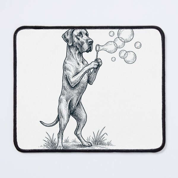 Item preview, Vintage Great Dane Blowing Bubbles Dog Mom Dad Lover designed and sold by DoodleTortle.