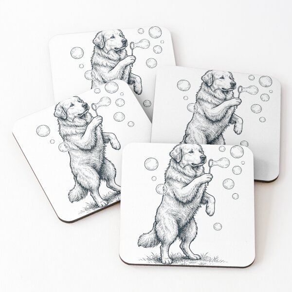 Item preview, Vintage Great Pyrenees Blowing Bubbles Dog Mom Dad Lover designed and sold by DoodleTortle.