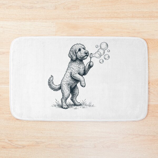Item preview, Vintage Goldendoodle Blowing Bubbles Dog Mom Dad Lover designed and sold by DoodleTortle.