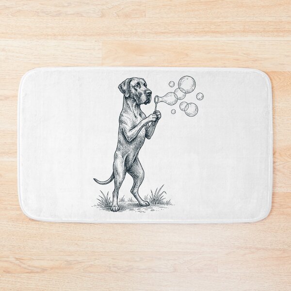 Item preview, Vintage Great Dane Blowing Bubbles Dog Mom Dad Lover designed and sold by DoodleTortle.