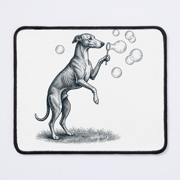 Item preview, Vintage Greyhound Blowing Bubbles Dog Mom Dad Lover designed and sold by DoodleTortle.