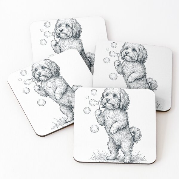 Item preview, Vintage Havanese Blowing Bubbles Dog Mom Dad Lover designed and sold by DoodleTortle.