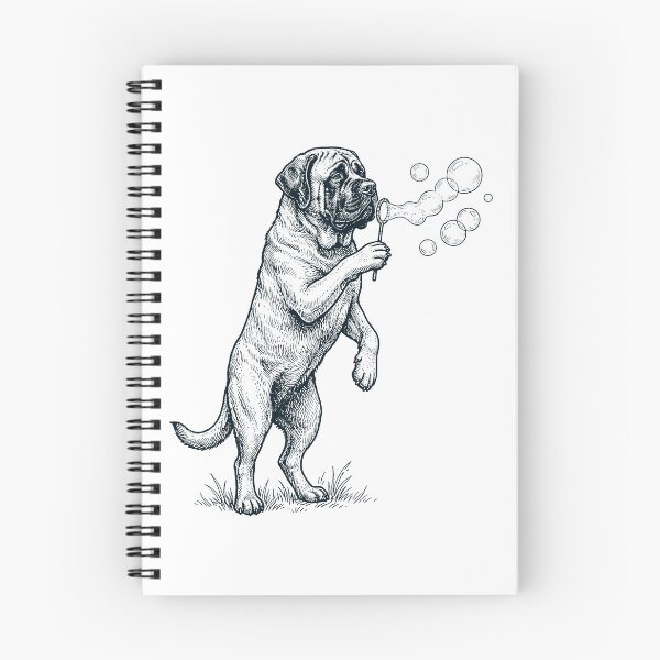 Item preview, Vintage Mastiff Blowing Bubbles Dog Mom Dad Lover designed and sold by DoodleTortle.