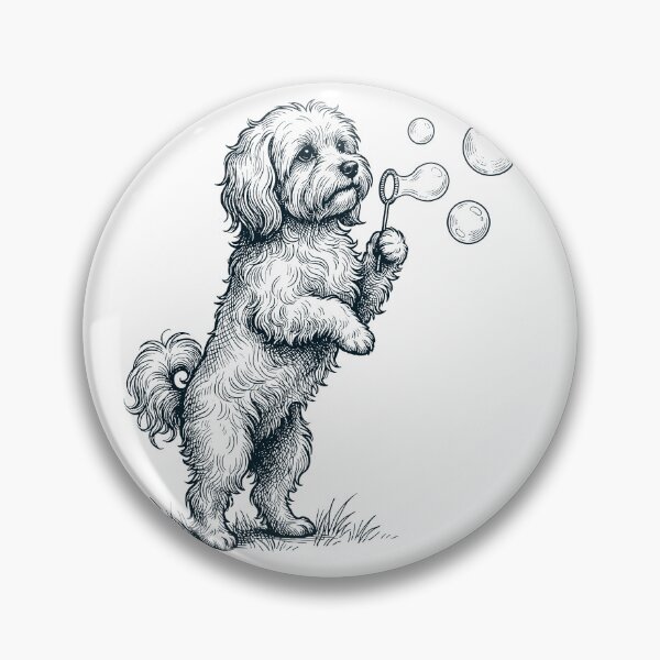 Item preview, Vintage Maltese Blowing Bubbles Dog Mom Dad Lover designed and sold by DoodleTortle.