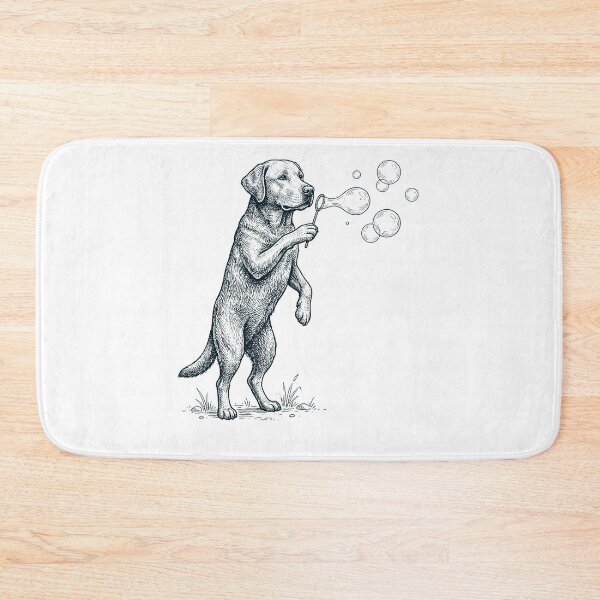 Item preview, Vintage Labrador Retriever Blowing Bubbles Dog Mom Dad Lover designed and sold by DoodleTortle.