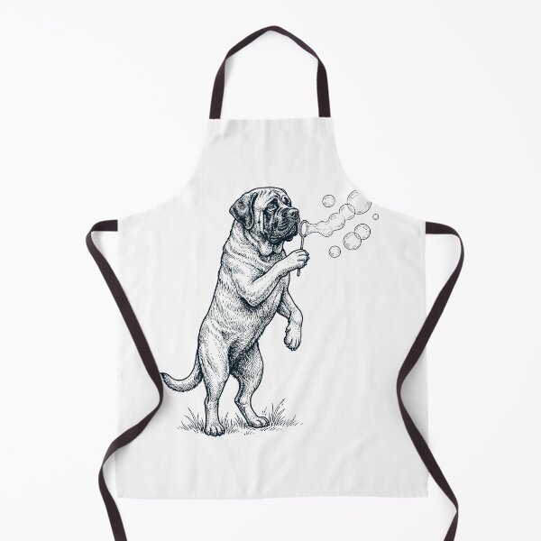 Item preview, Vintage Mastiff Blowing Bubbles Dog Mom Dad Lover designed and sold by DoodleTortle.