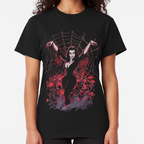 Vampira Spider web gothic Classic T-Shirt