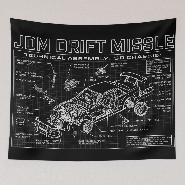 Item preview, SR-Chassis JDM Drift Missile Technical Blueprint designed and sold by cowtownCOWBOY.