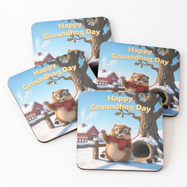 Item preview, Happy Groundhog Day designed and sold by casamomo.