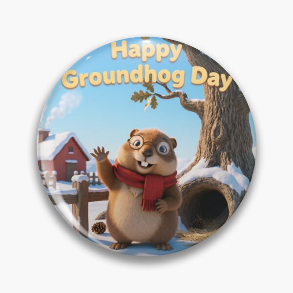 Item preview, Happy Groundhog Day designed and sold by casamomo.